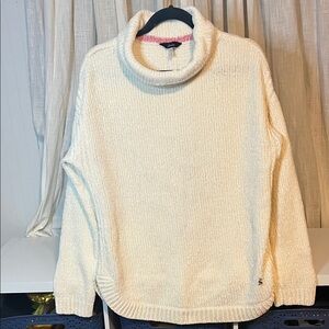 Joules Cream Cowl Neck Sweater, Size 10